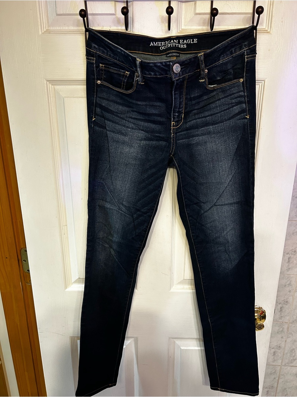 American Eagle Outfitters Women's Dark Indigo Skinny Jeans